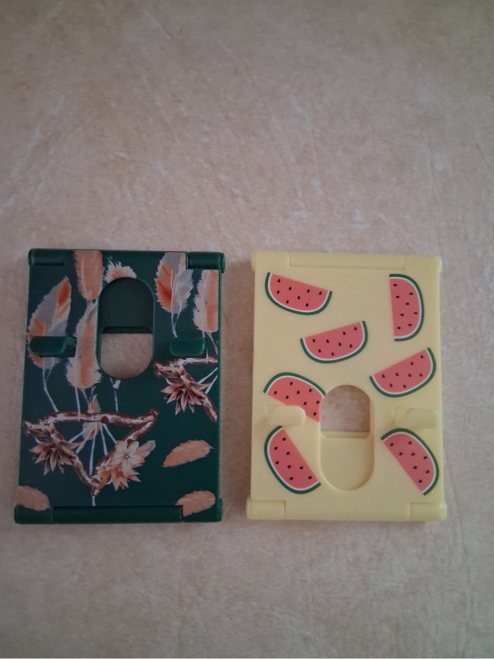 Kids Foldable Stand with Watermelon Print - Yellow